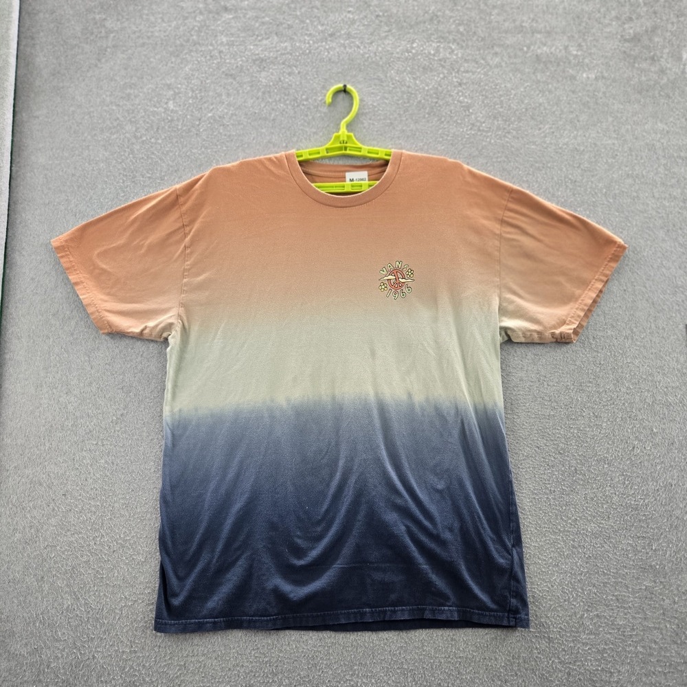 Vans Men Shirt XL Ombre Colorblock Peace Of Mind Flower Short Sleeve Tee